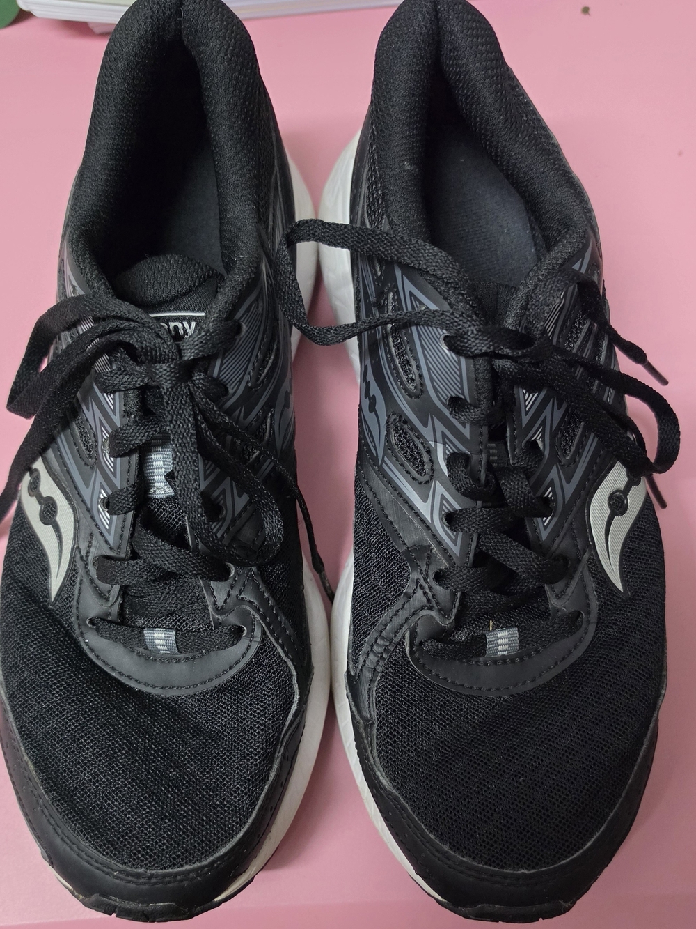 Saucony Women's Black and White Athletic Running Shoes